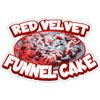 Signmission Red Velvet Funnel Cake Concession Stand Food Truck Sticker, 16" x 8", D-DC-16 Red Velvet Funnel Cake D-DC-16 Red Velvet Funnel Cake19